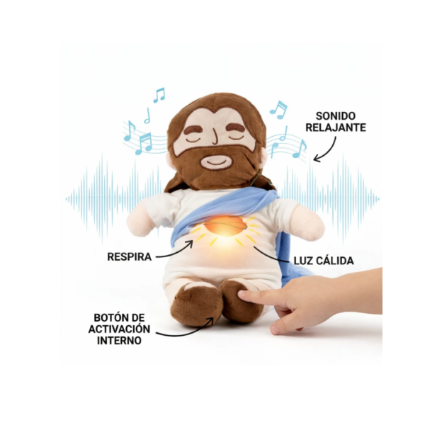 Peluche de "Jesús que respira" - Azul