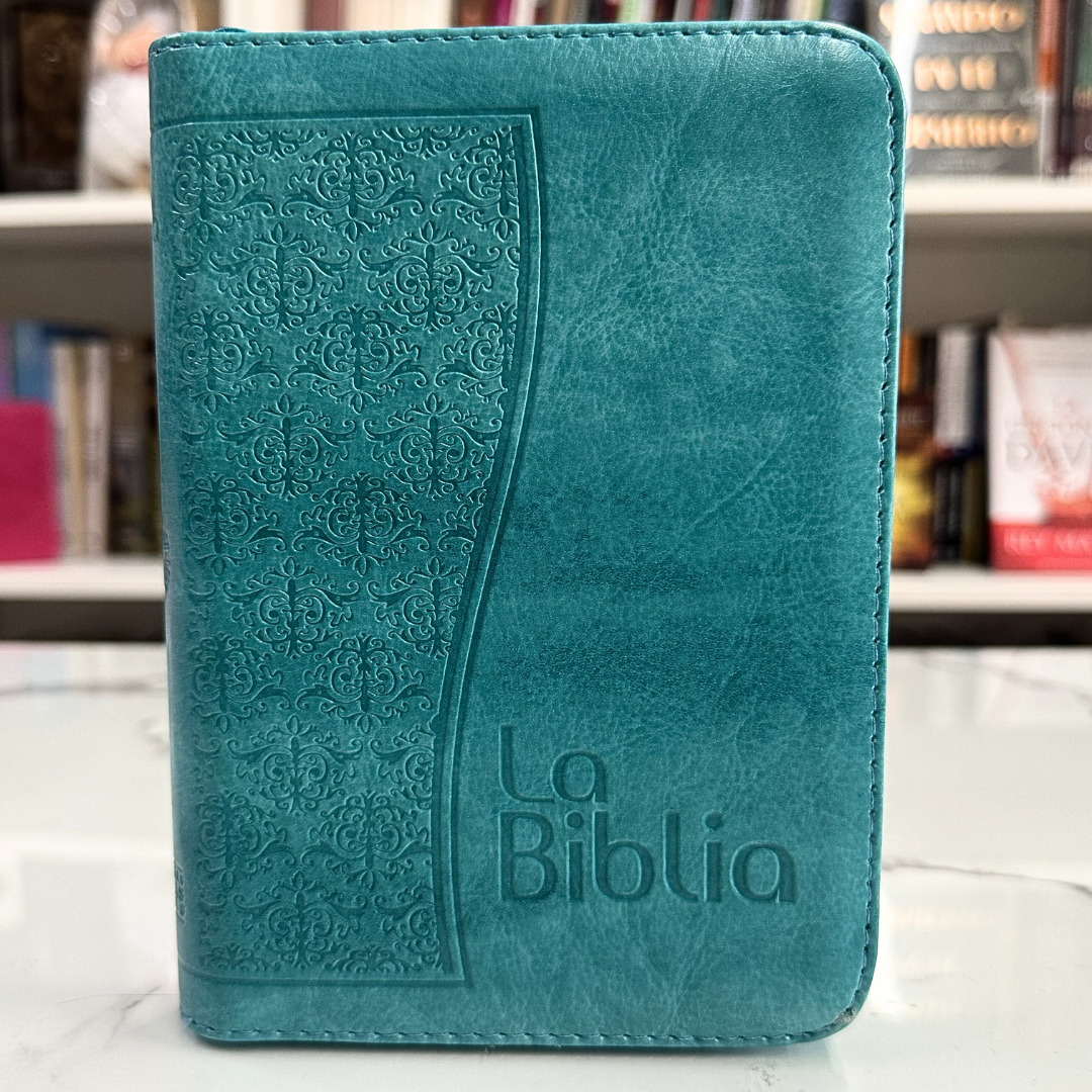 Biblia Traducción en Lenguaje Actual (TLA) Mediana Azul cierre - Imagen 2