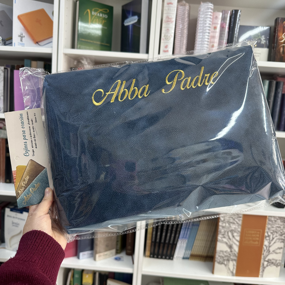 Cojín de Oración “Abba Padre” Azul - Bordado - Imagen 2