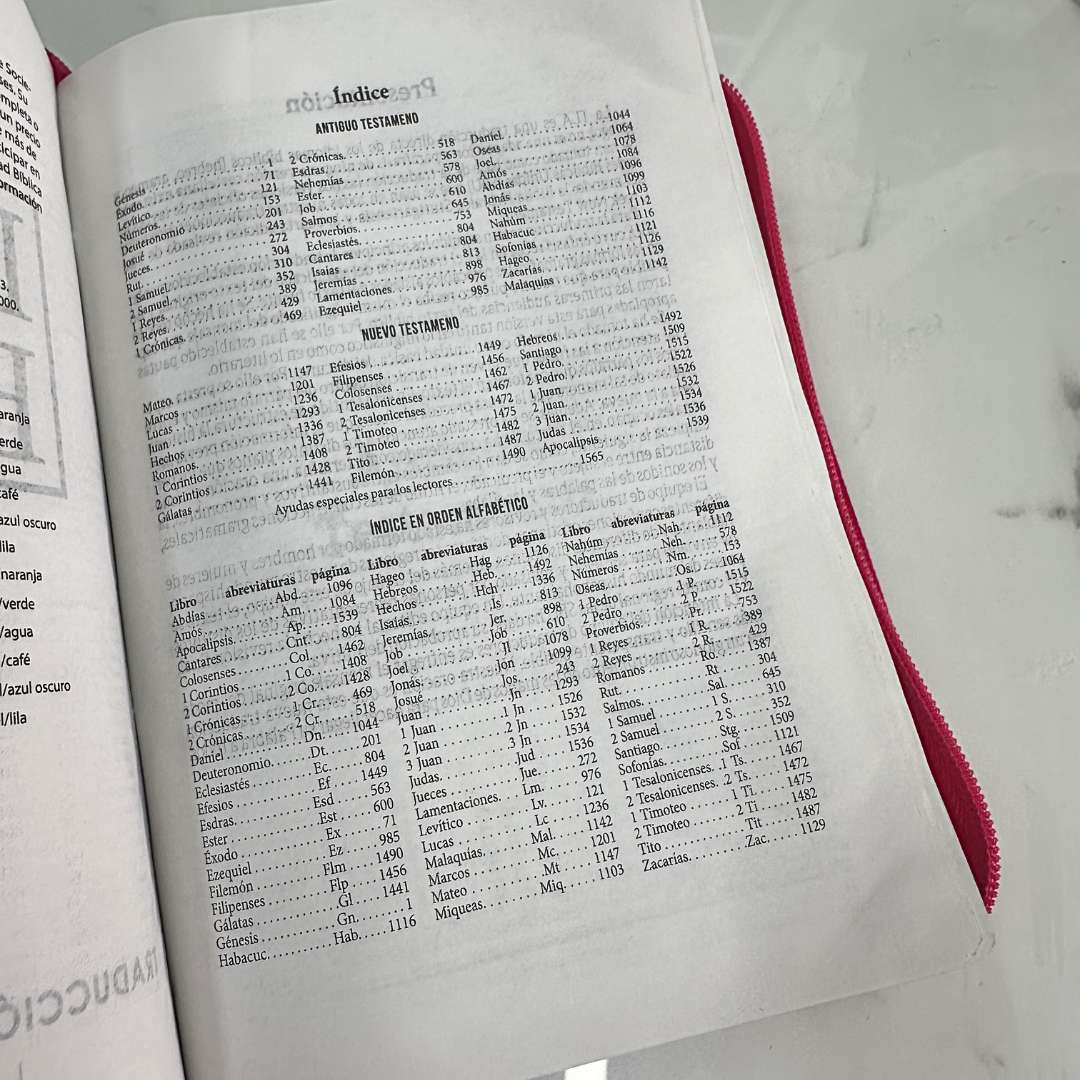 Biblia Traducción en Lenguaje Actual (TLA) Mediana Fucsia cierre - Imagen 9