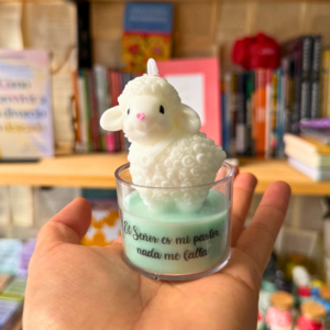 🐑 Vela Ovejita Blanca – “El Señor es mi Pastor, nada me falta”