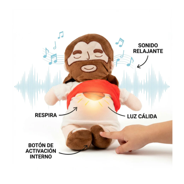 Peluche de "Jesús que respira" - Rojo