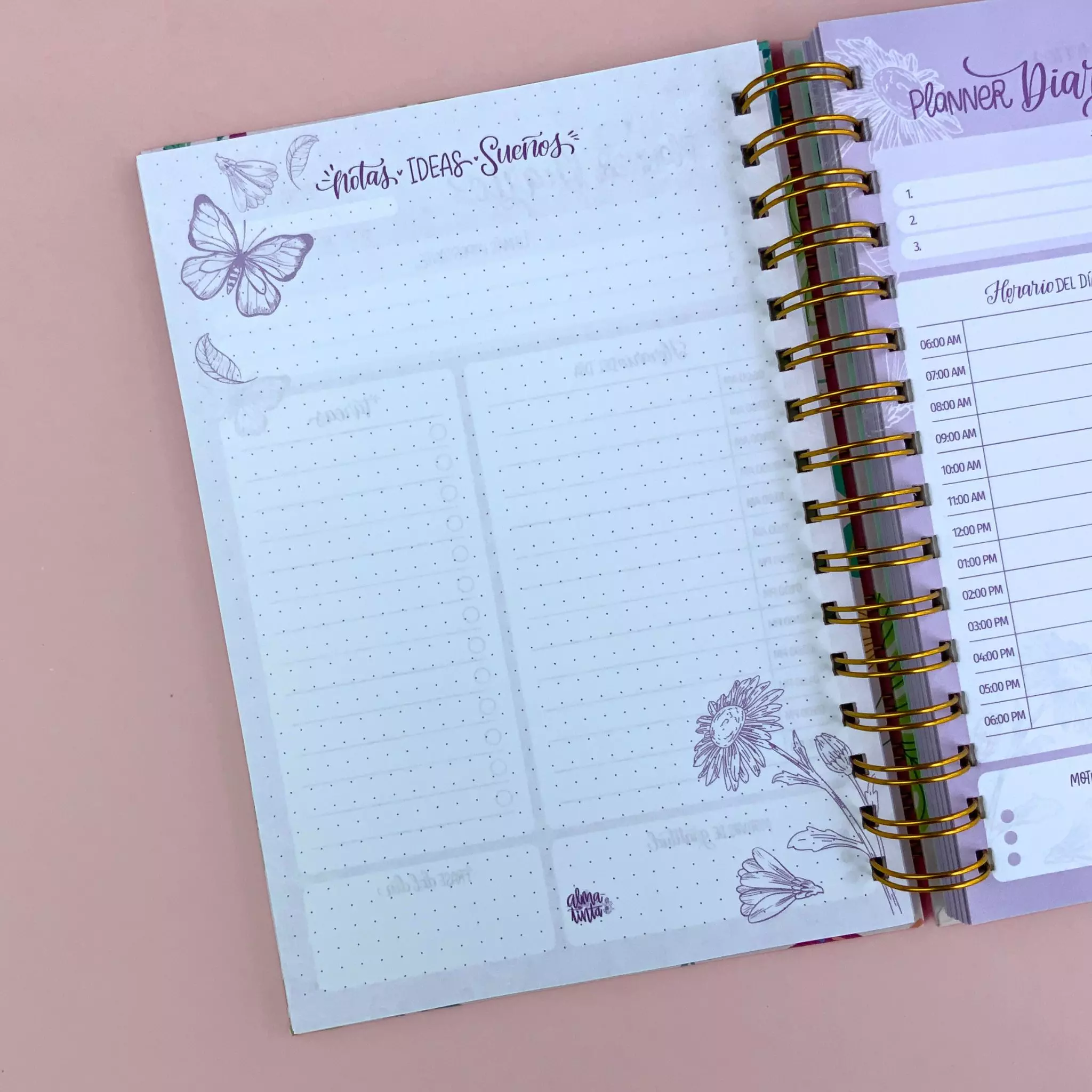 Aquí inician esos sueños - (150 hojas) - 🌸 Planner Diario – Almatinta - Imagen 6