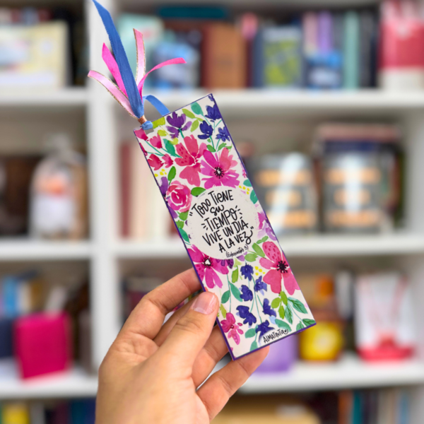 Todo tiene su tiempo - 🌸 Separador de Libros  - Almatinta