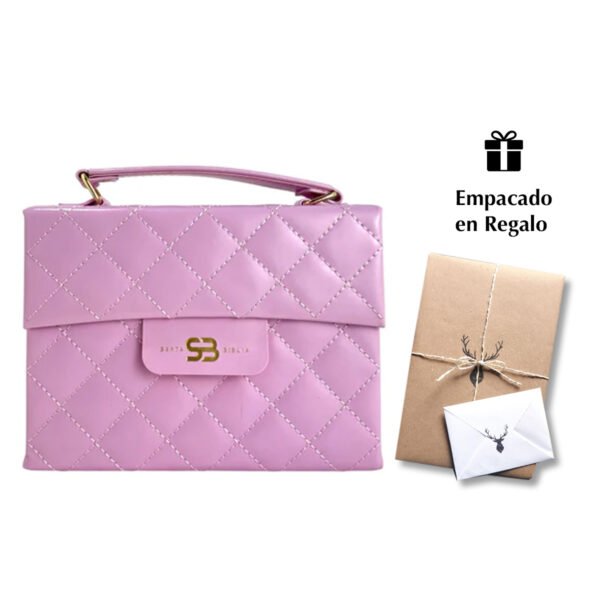Biblia RVR 1960 Cartera Rosa con Broche Magnético Compacta Letra 10 puntos