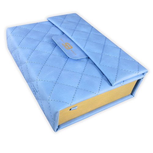 Biblia RVR 1960 Cartera Azul con Broche Magnético Compacta Letra 10 puntos - Imagen 2