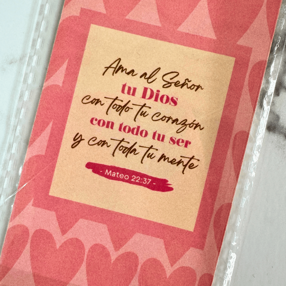 Separador de Libro Corazón – Crea en mí un corazón puro - Productos I AM - Imagen 3
