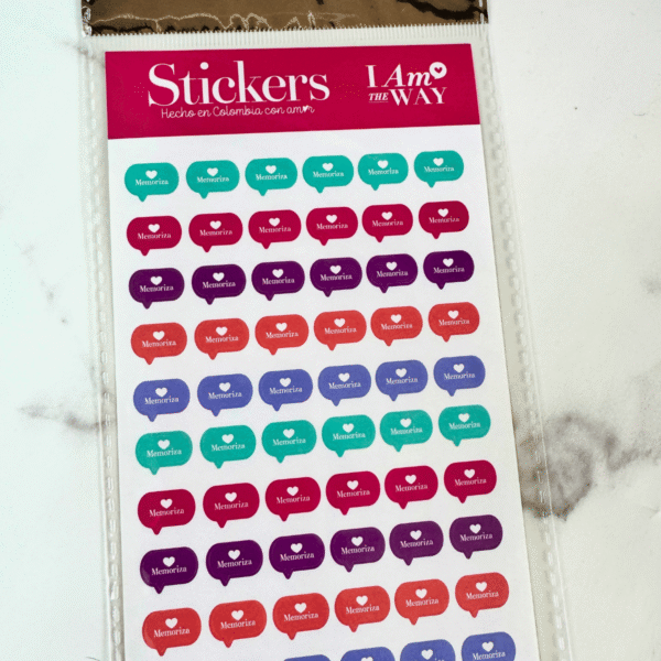 Stickers Memoriza – Para marcar versículos y decorar tu Biblia - Productos I AM