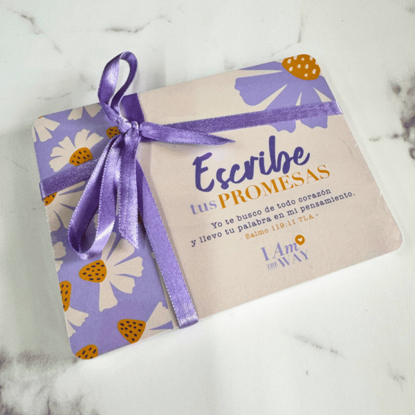 Escribe tus Promesas Lila – 30 hojas decoradas - Productos I AM