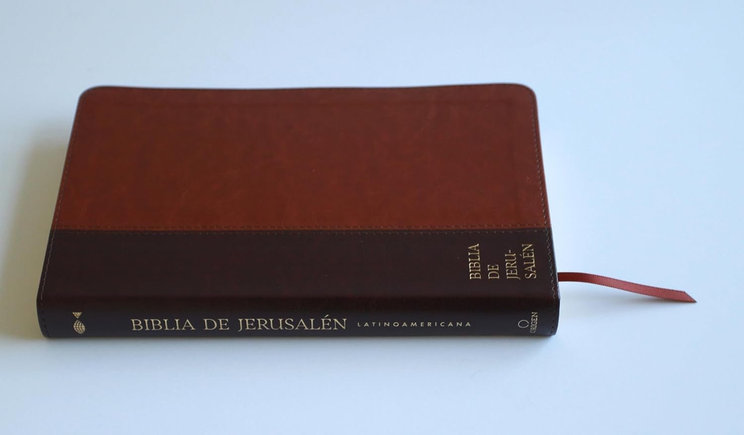 Biblia Católica Biblia de Jerusalén Latinoamericana símil piel marrón - Imagen 3
