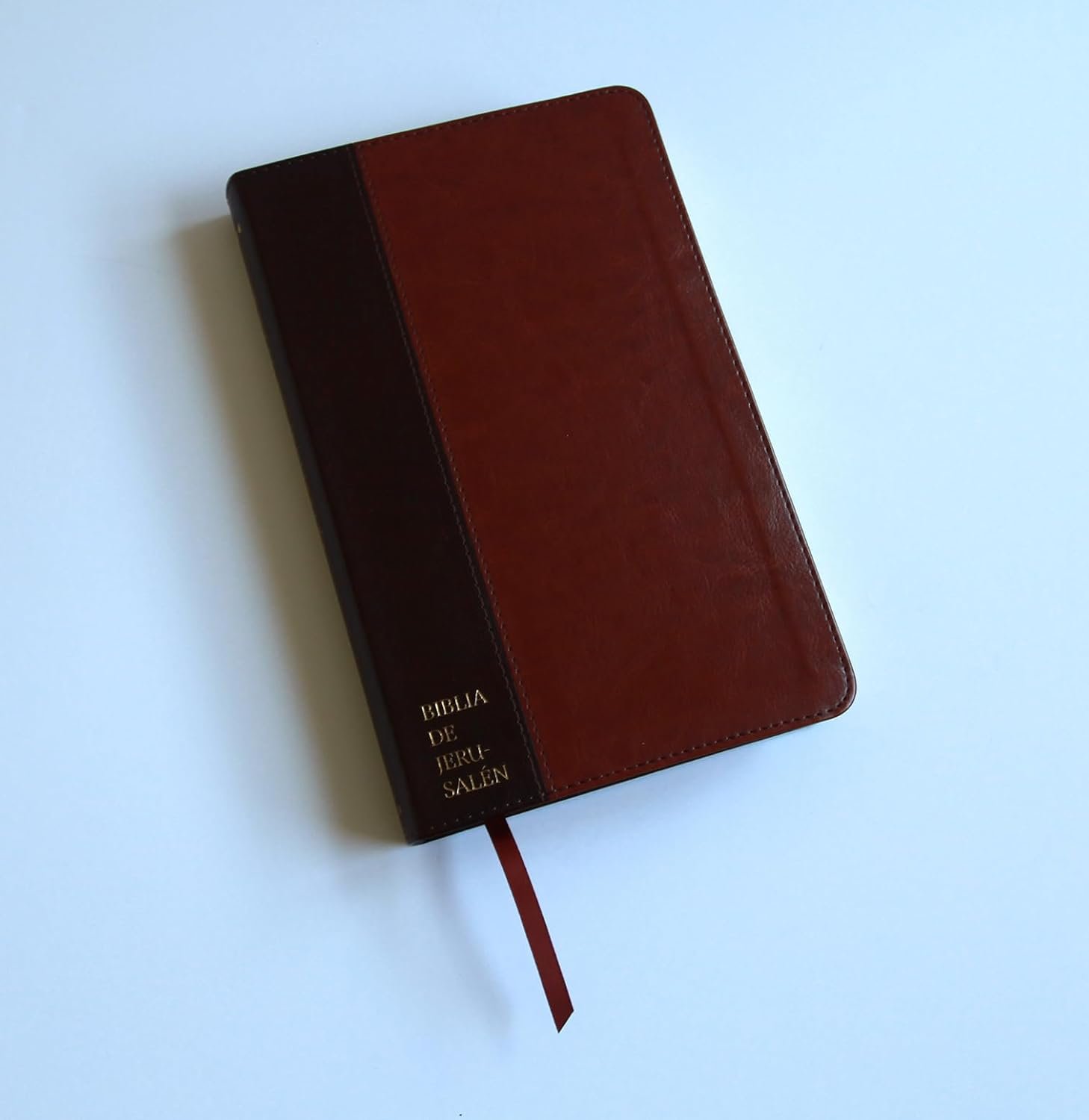 Biblia Católica Biblia de Jerusalén Latinoamericana símil piel marrón - Imagen 2