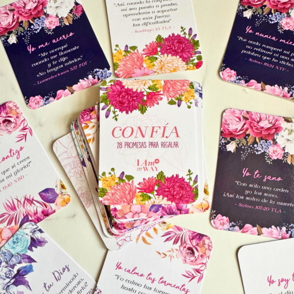Promesas Confía – Paquete de 28 promesas bíblicas para regalar - Productos I AM