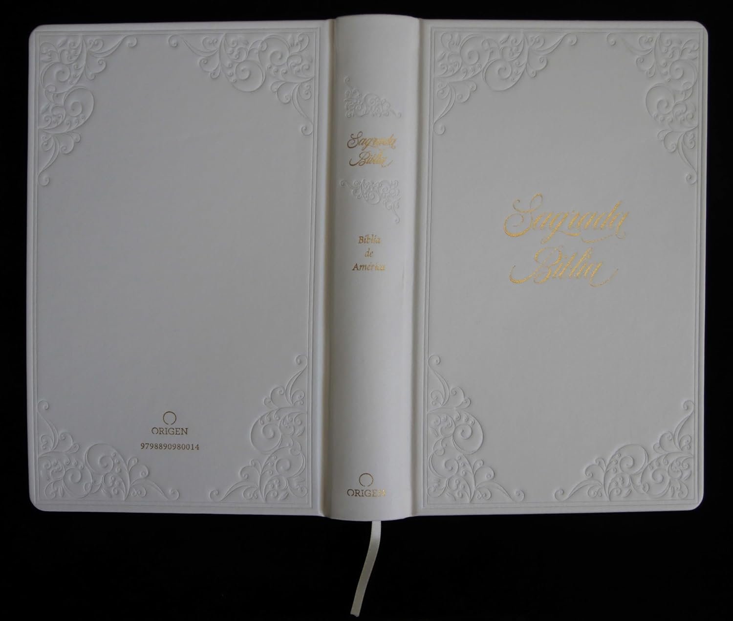 Biblia Católica: Letra grande. Símil piel blanca: boda, quinceañera, primera comu nión - Imagen 8