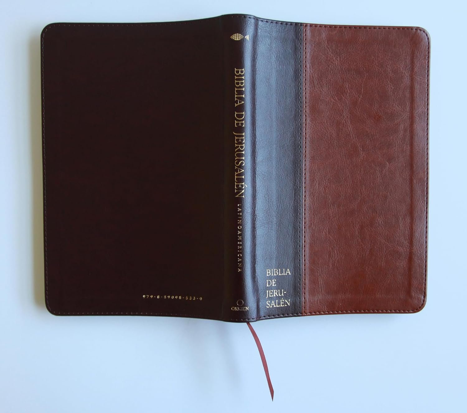 Biblia Católica Biblia de Jerusalén Latinoamericana símil piel marrón - Imagen 6