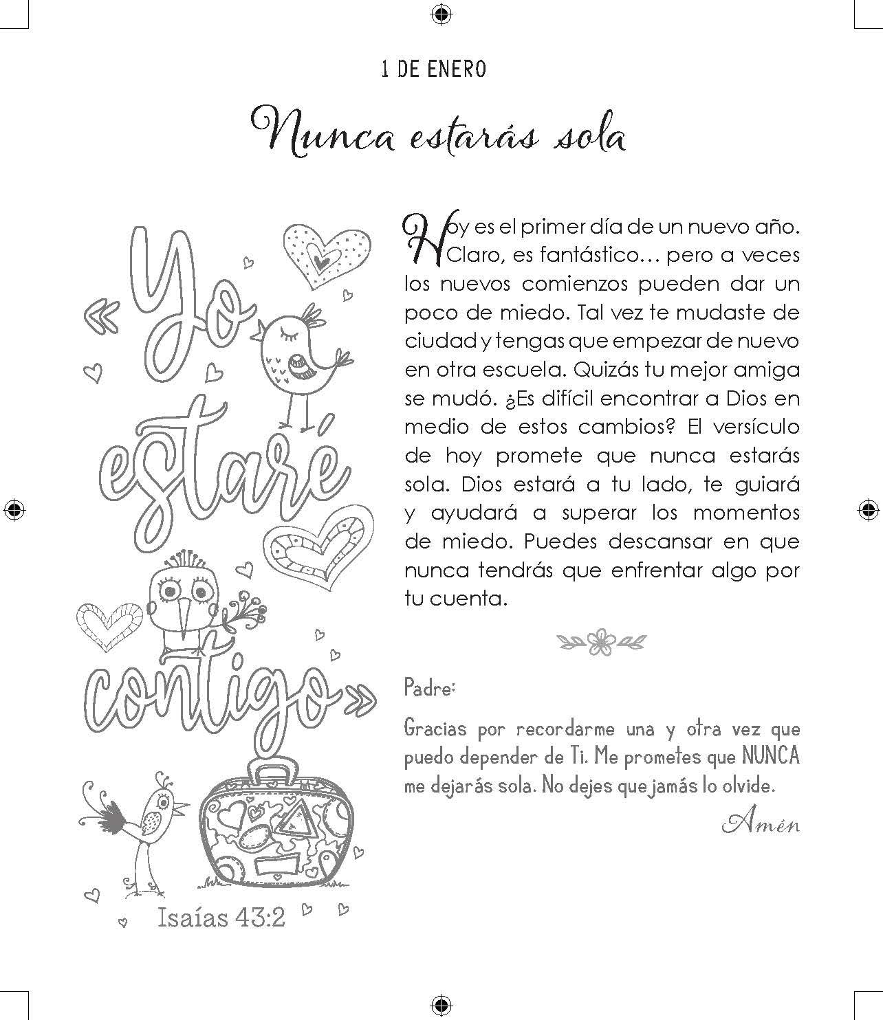 Devocional ilustrado para niñas - 366 devocionales para colorear - Imagen 4