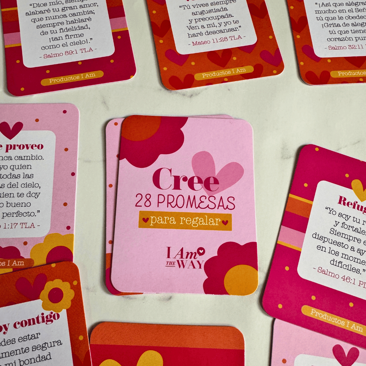 Promesas Cree – Paquete de 28 promesas bíblicas para regalar - Productos I AM