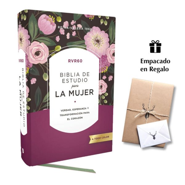Biblia de estudio para la mujer RVR60 Tapa dura Interior a color Comfort Print: Verdad esperanza y transformación para el corazón