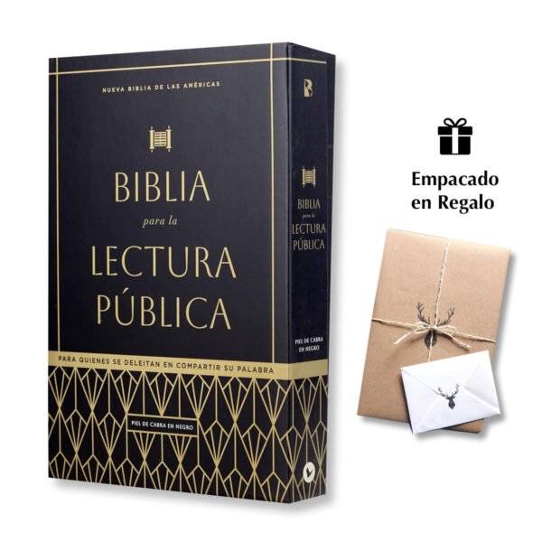Biblia para la lectura pública NBLA Versificada Letra gigante Piel de cabra Negro: Para quienes se deleitan en compartir Su Palabra