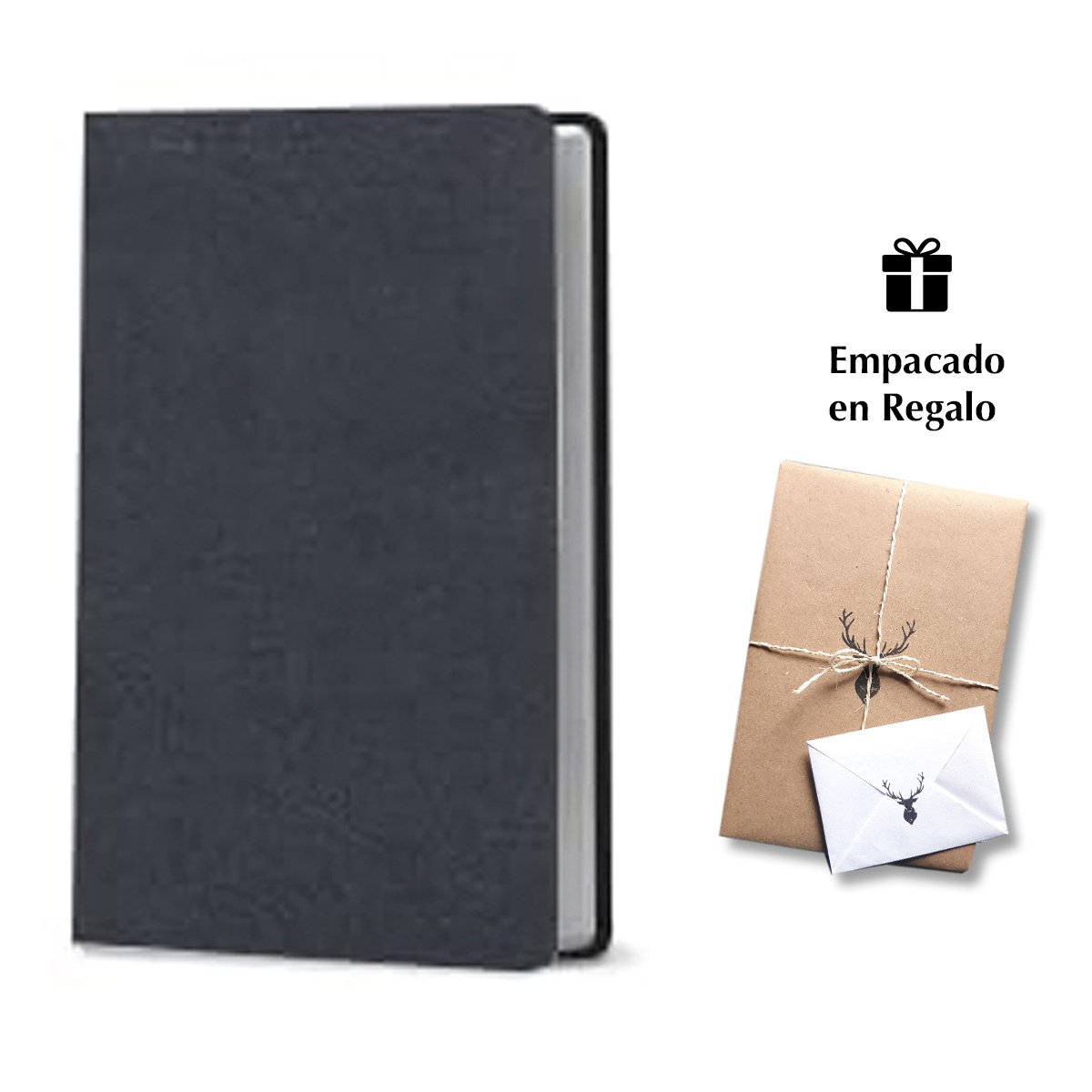 Biblia de estudio RVR 1960 de Letra Gigante Negro símil piel
