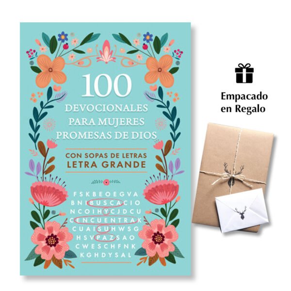100 devocionales para mujeres. Promesas de Dios con sopa de letras