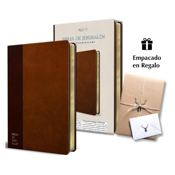 Biblia Católica Biblia de Jerusalén Latinoamericana símil piel marrón