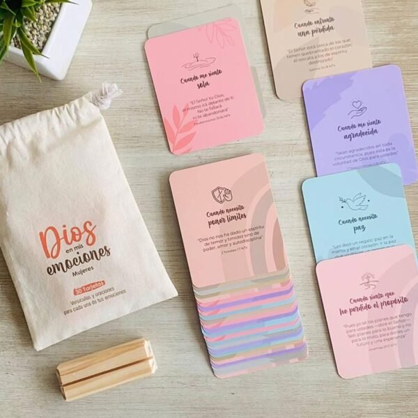 Dios en mis emociones – Mujeres | 30 tarjetas con versículos y oraciones - Paper Ink