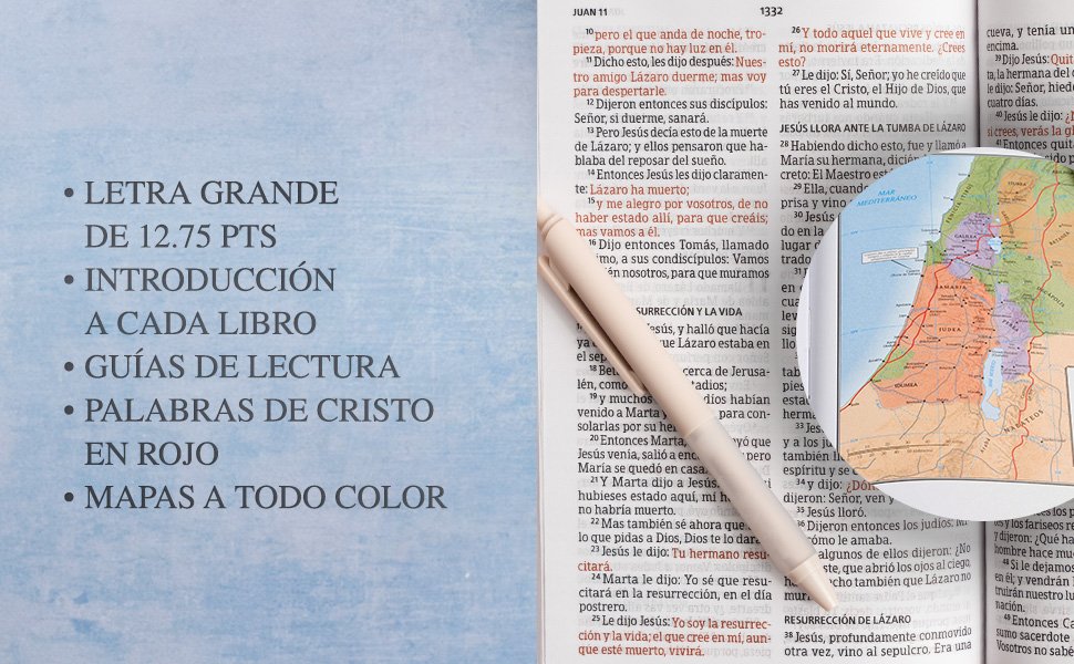 Biblia RVR 1960 de Estudio Letra Gigante tapa dura - Imagen 2