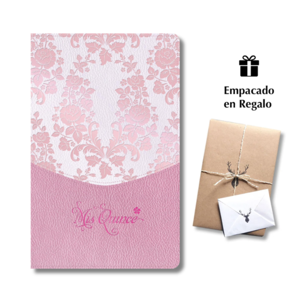 Biblia Mis Quince RVR60 Rosa Floreada