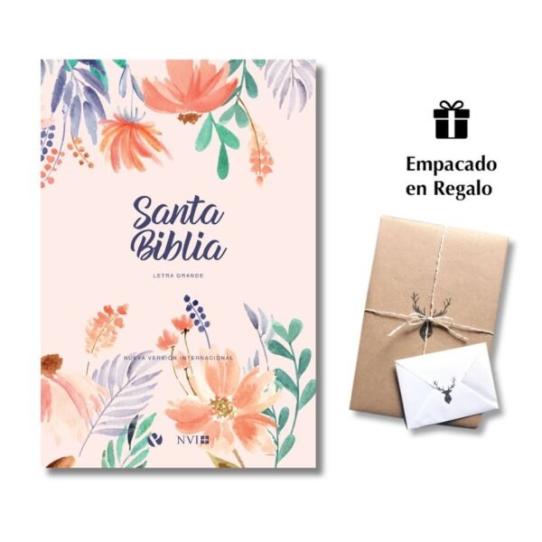 Biblia NVI – Letra Grande Floral - Tapa dura