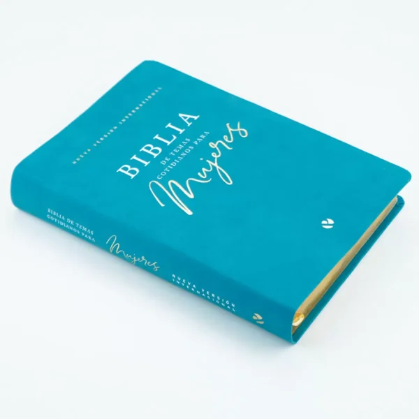Biblia Temas Cotidianos Para Mujeres NVI Piel especial Turquesa