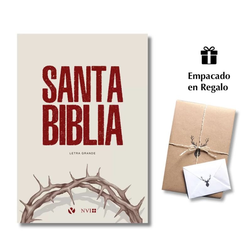Biblia NVI – Letra Grande - Tapa dura Corona de espinas