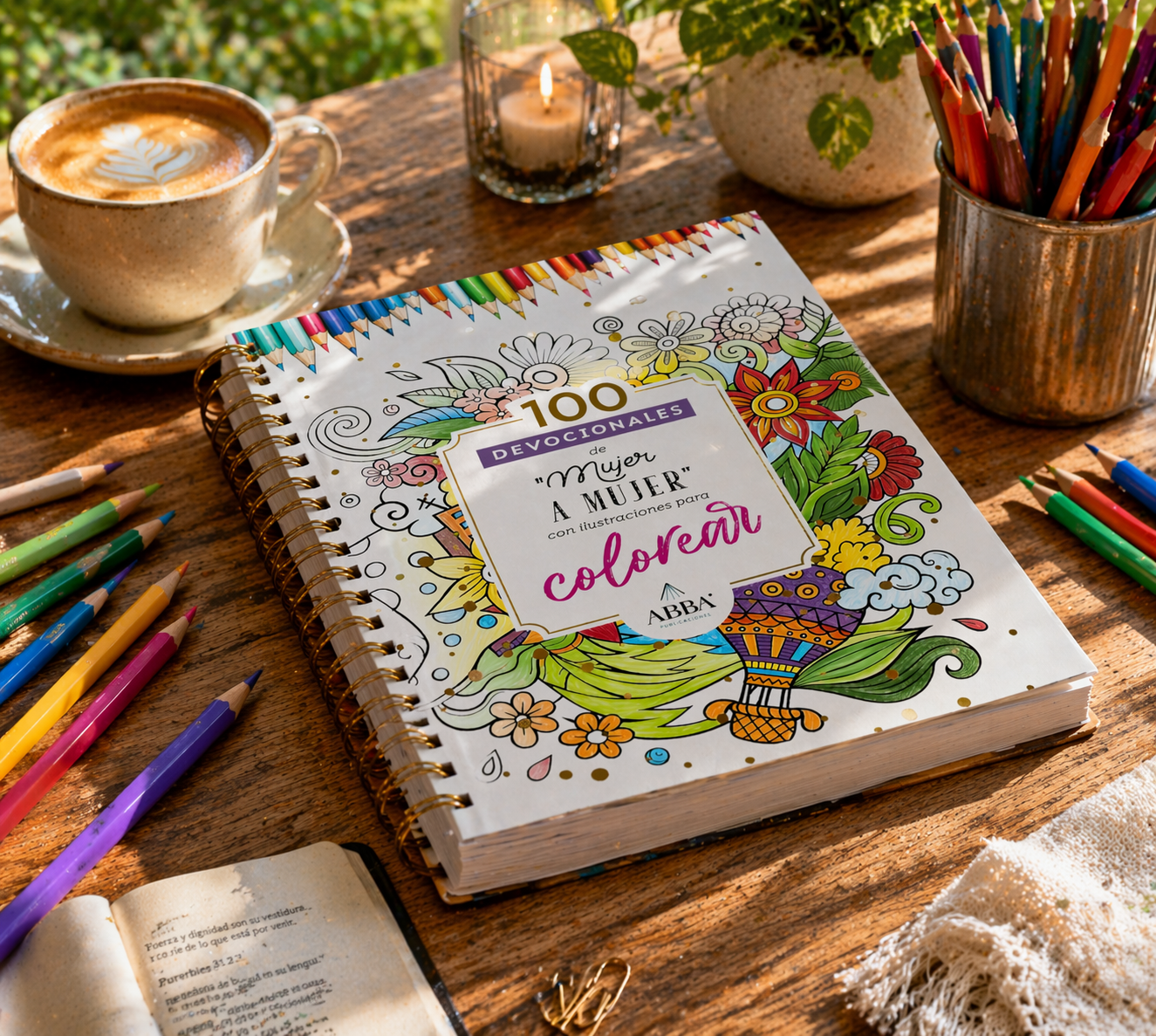 100 Devocionales de Mujer a Mujer –Ilustraciones para colorear - Imagen 6