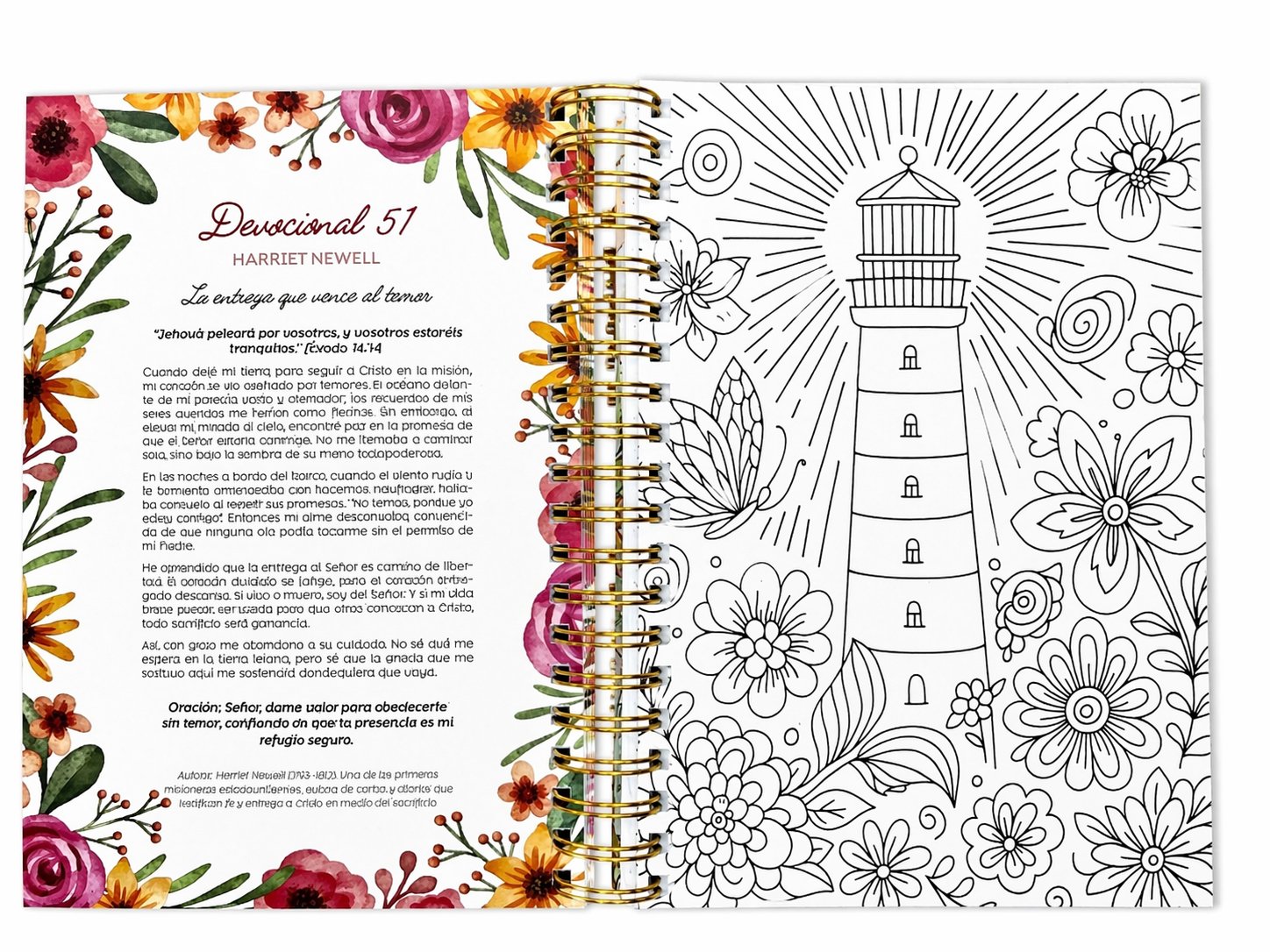 100 Devocionales de Mujer a Mujer –Ilustraciones para colorear - Imagen 4