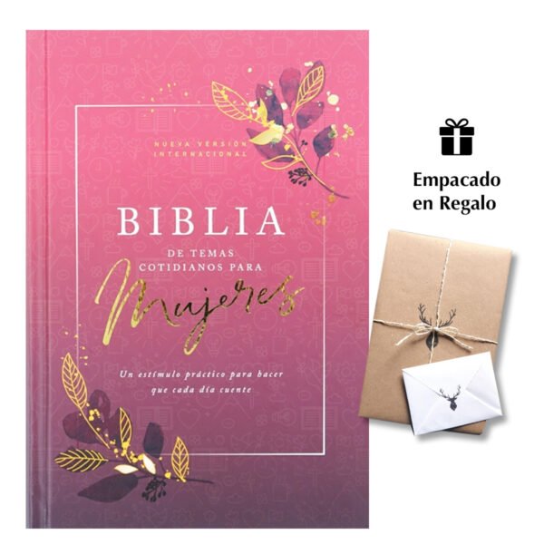 Biblia Temas Cotidianos Para Mujeres NVI Tapa dura Rosa