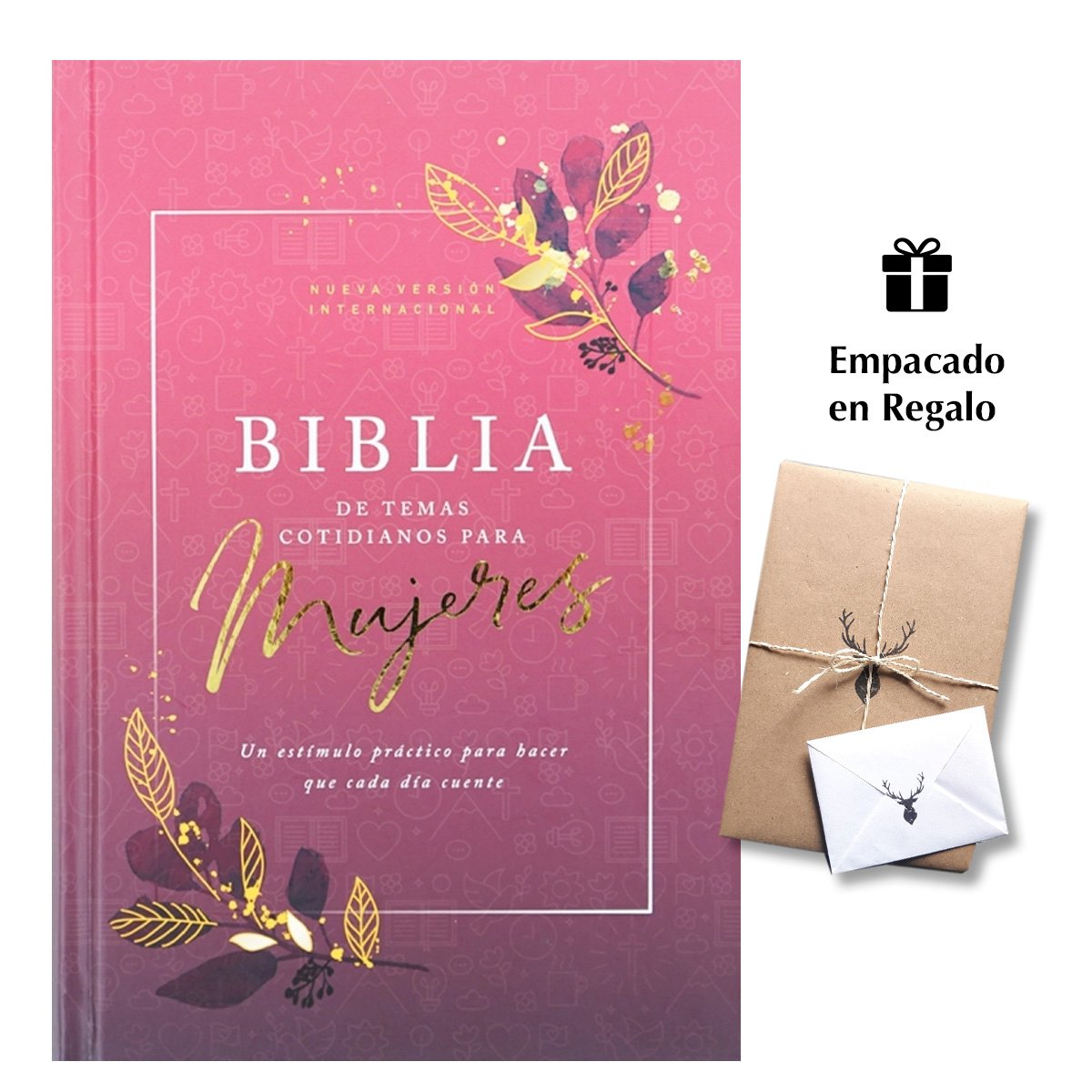 Biblia Temas Cotidianos Para Mujeres NVI Tapa dura Rosa