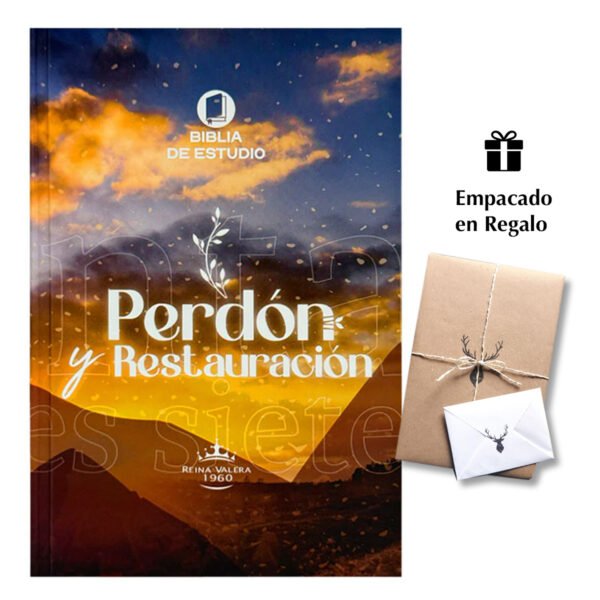 Biblia de Estudio: Perdón y Restauración Café Tapa Dura Rvr 1960