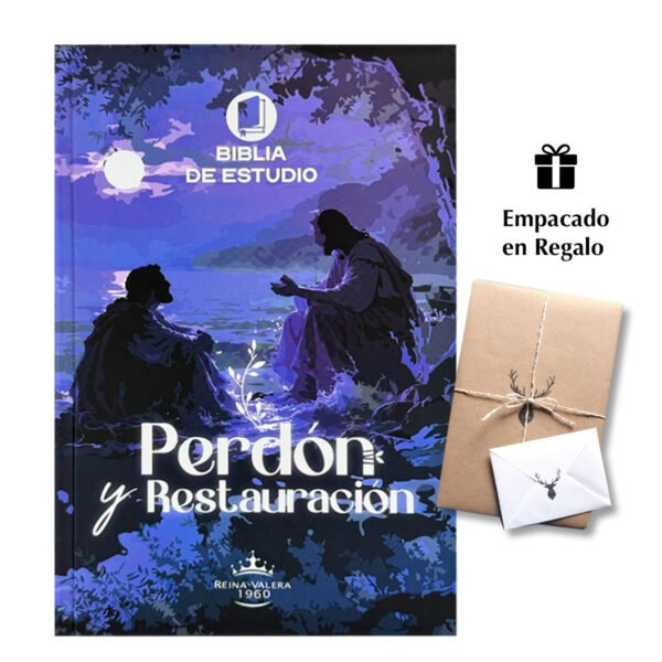 Biblia de Estudio: Perdón y Restauración Azul Tapa Dura Rvr 1960
