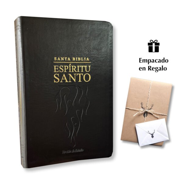 Biblia del Espíritu Santo RVR60 Versión de Estudio Piel Negro