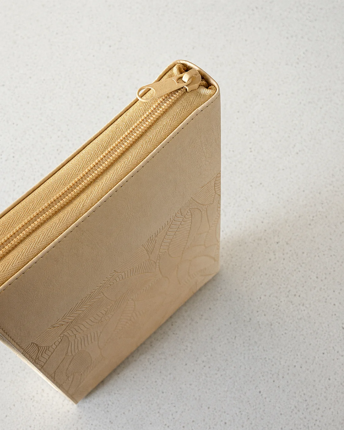 Biblia RVR1960 Letra Grande 11.5 pts – Beige hojas piel cierre - Imagen 4