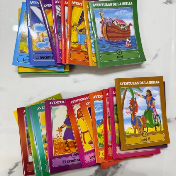 Kit de 24 Mini Cartillas Aventuras de la Biblia