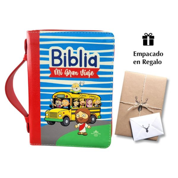Biblia mi gran viaje para niños – Reina Valera - cierre con manija