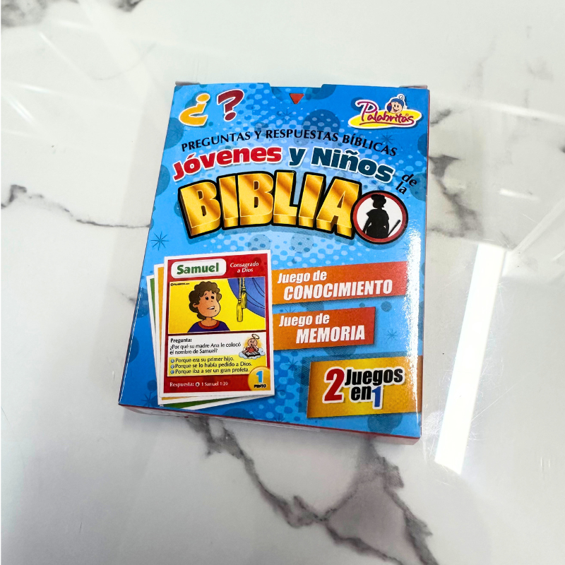 Juego de Preguntas y Respuestas Bíblicas: Jóvenes y Niños de la Biblia - Palabritas - Imagen 2