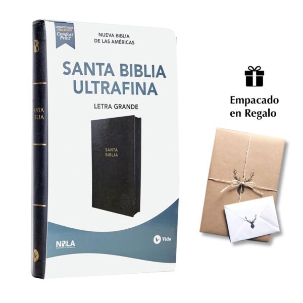 Biblia NBLA Ultrafina Negro Cierre Imitación