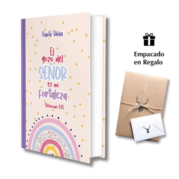 Biblia mediana RVR Letra Grande 12 Arcoíris Tapa Dura