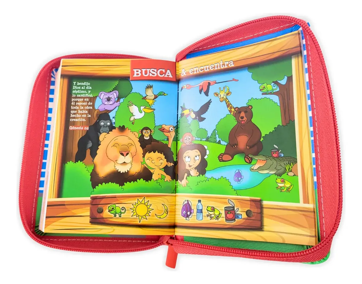Biblia mi gran viaje para niños – Reina Valera - cierre con manija - Imagen 6