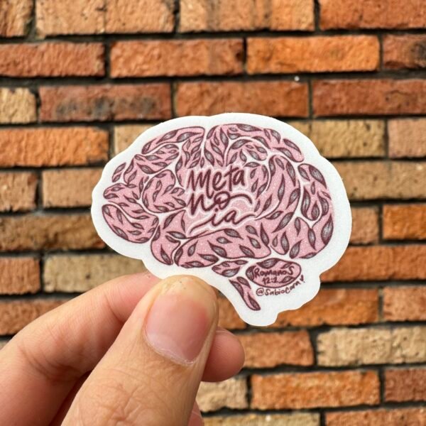 Mente nueva – Romanos 12:2 🧠🌿 - Sticker