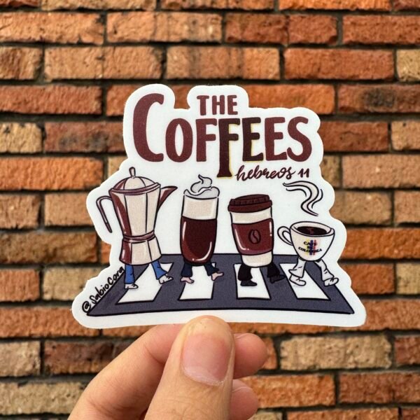 The Coffees – Hebreos 11 ☕🚶‍♀️- Sticker