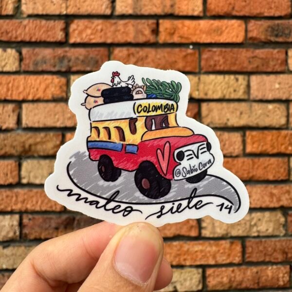 El camino angosto – Mateo 7:14 🇨🇴🚌 - Sticker