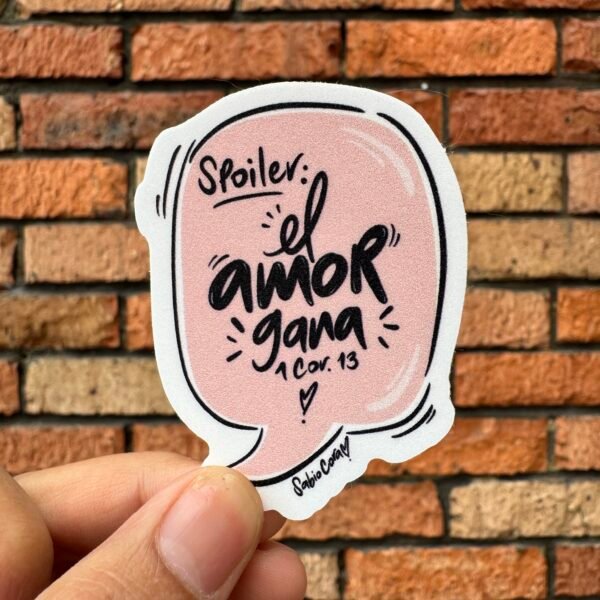 Spoiler: el amor gana – 1 Corintios 13 💗✨ - Sticker