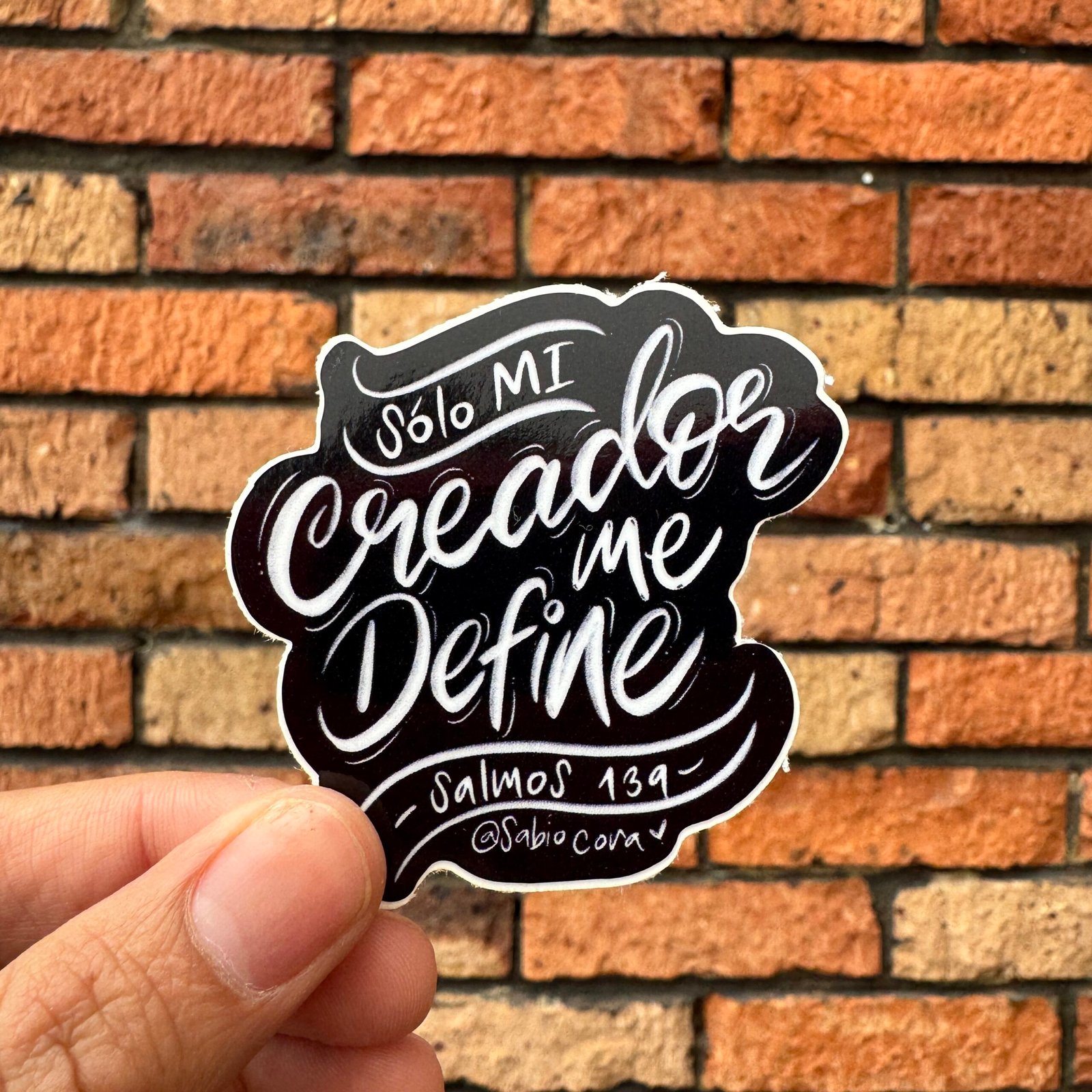 Solo mi Creador me define – Salmos 139 🖤✨ - Sticker